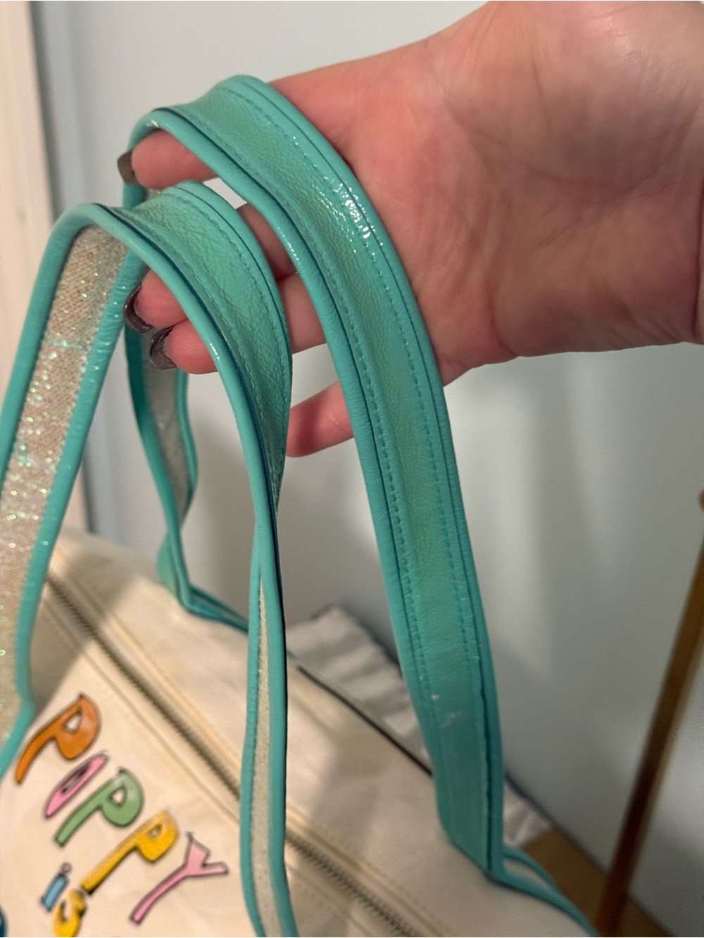 Y2K!!! Coach RARE” Multicolor Poppy Script Tote! 🥳🥳❌❌ - Picture 8 of 16